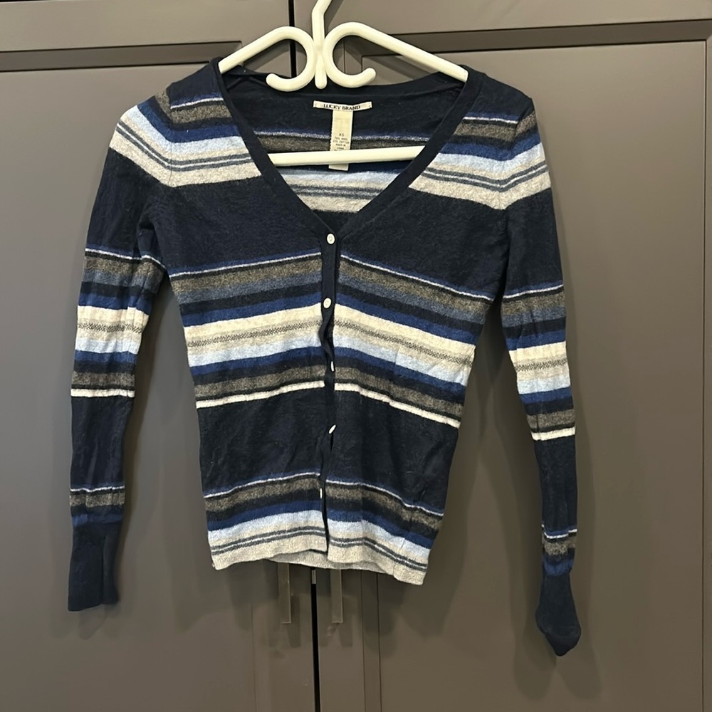 Lucky Brand Wool Cardigan Sweater - Size XS - Great Condition